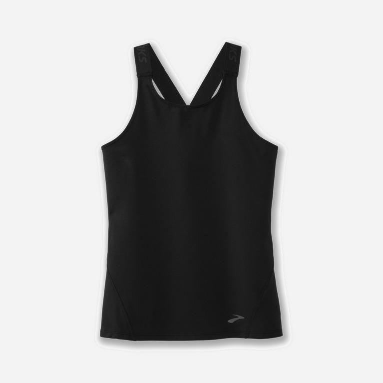 Brooks Pick-Up Mujer Camiseta Sin Mangas - Negros (0264ENSOX)